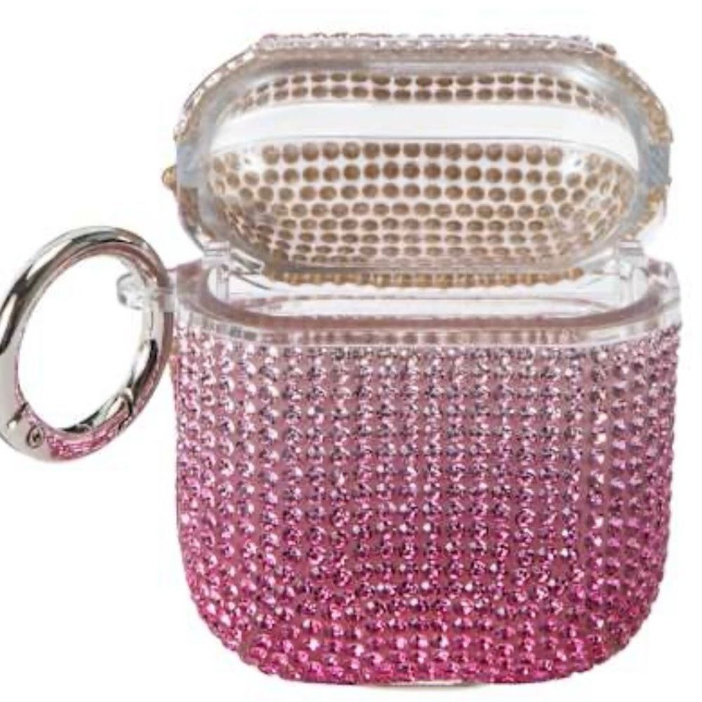 🛍️Pink Rhinestone AirPods Bling Case for AirPods Gen1/2 💥